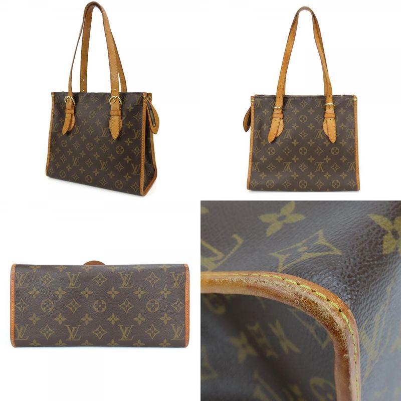 Louis Vuitton Shoulder Bag Popincourt Haut M40007 Monogram Brown Goldhardware