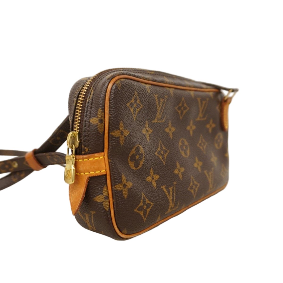 Louis Vuitton Shoulder Bag Monogram Pochette Ma Roulis Bandouliere Brown — view 2
