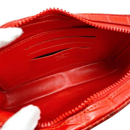 Louis Vuitton Pochette Volga N95772 Croc Red White Louis Vuitton