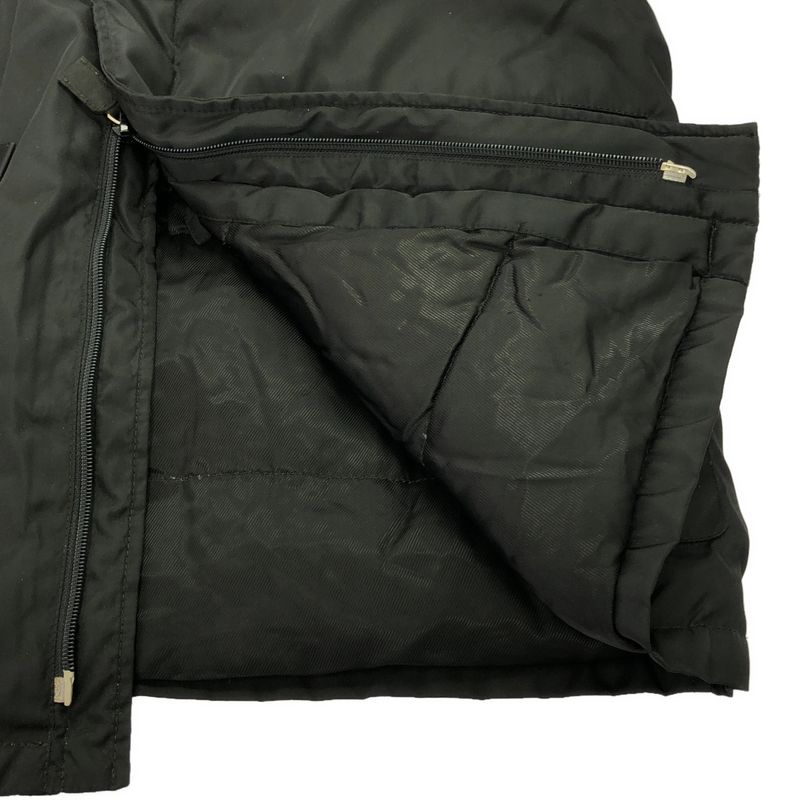 Prada Vintage Nylon Padded Half Coat Jacket Black S