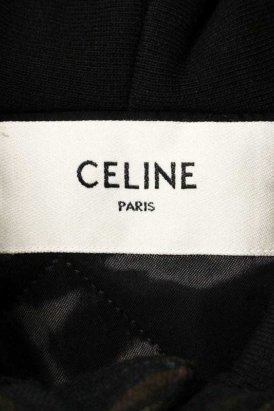 Celine 2w68a0m84 Hood Logo Check Blouson Men's 46