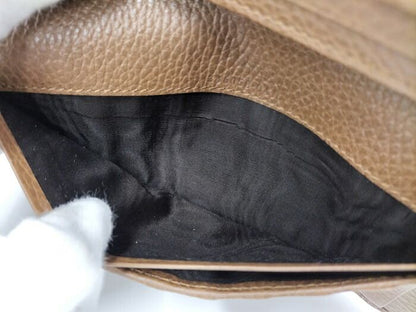 Gucci Bifold Long Wallet In GG Canvas Beige Brown 346058