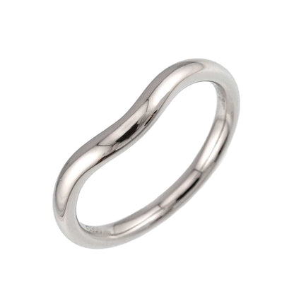 Tiffany & Co Curved Band Ring Pt Platinum