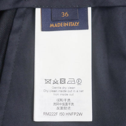 Louis Vuitton 22AW Wool Cotton Damier Tailored Shorts Navy 36 Made In Italy