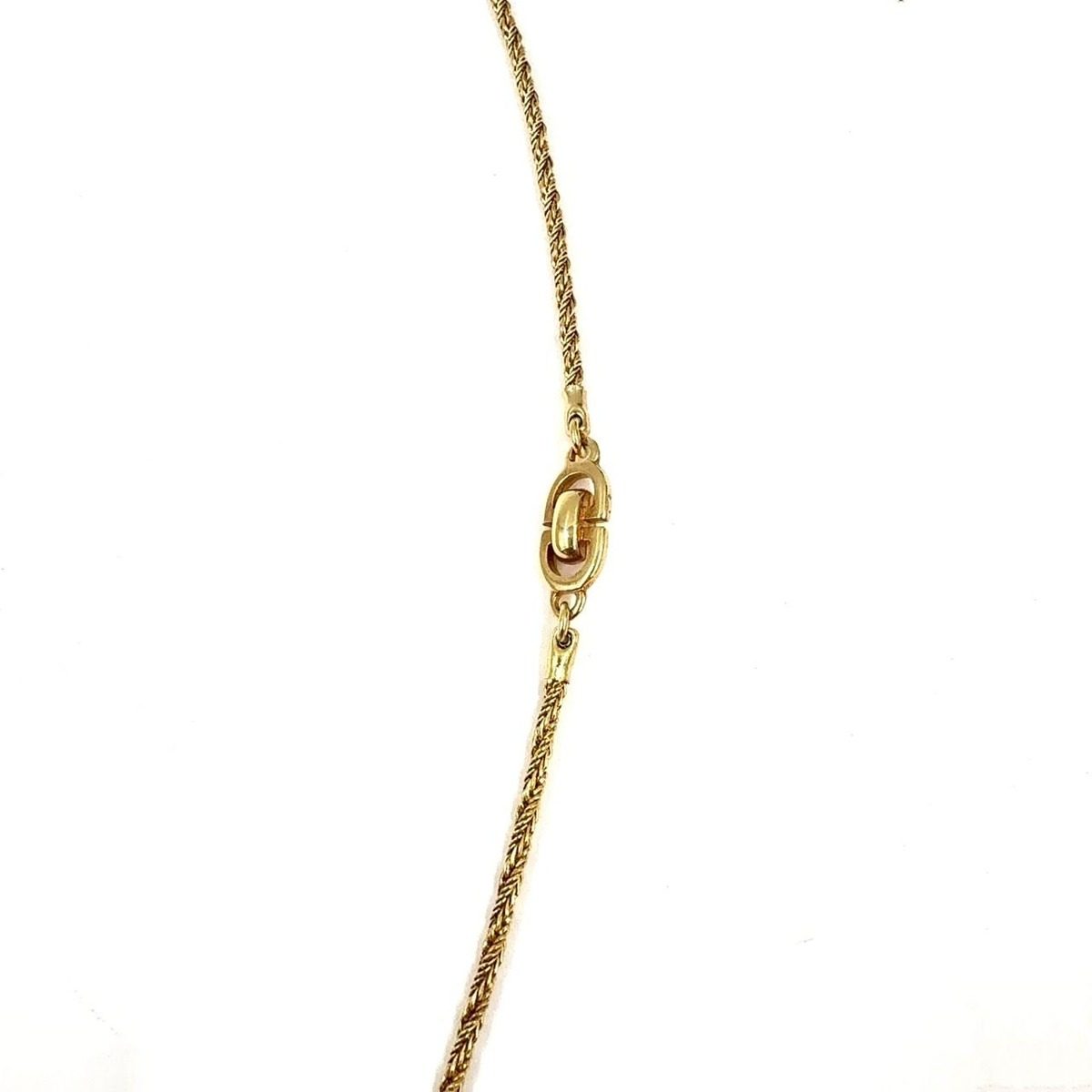 Dior Cdlogo Chain Gold Plated Necklace — view 6