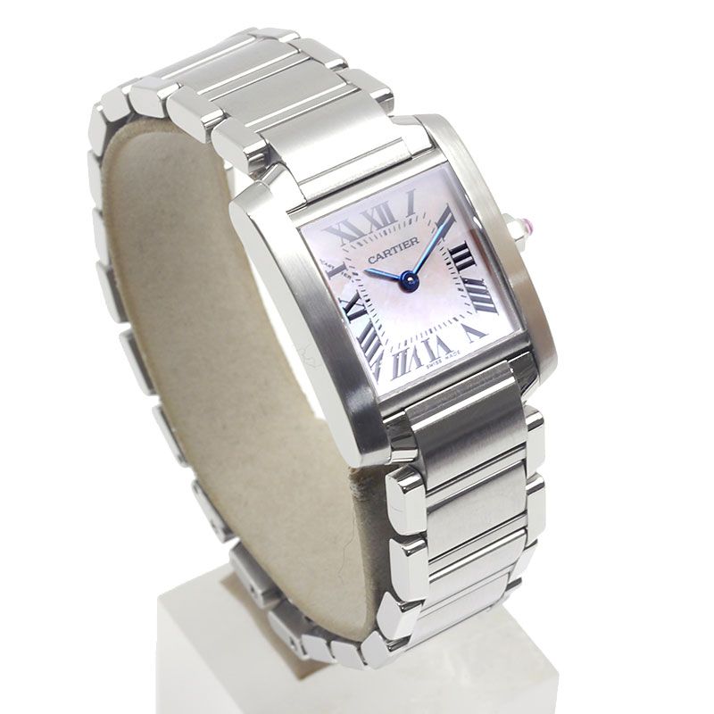 Cartier Tank Francaise SM W51028q3 Pink Shell Dial