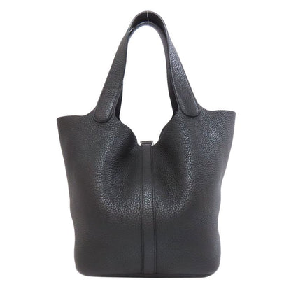 Hermes Picotin Lock MM Silver Hardware Handbag Togo Women