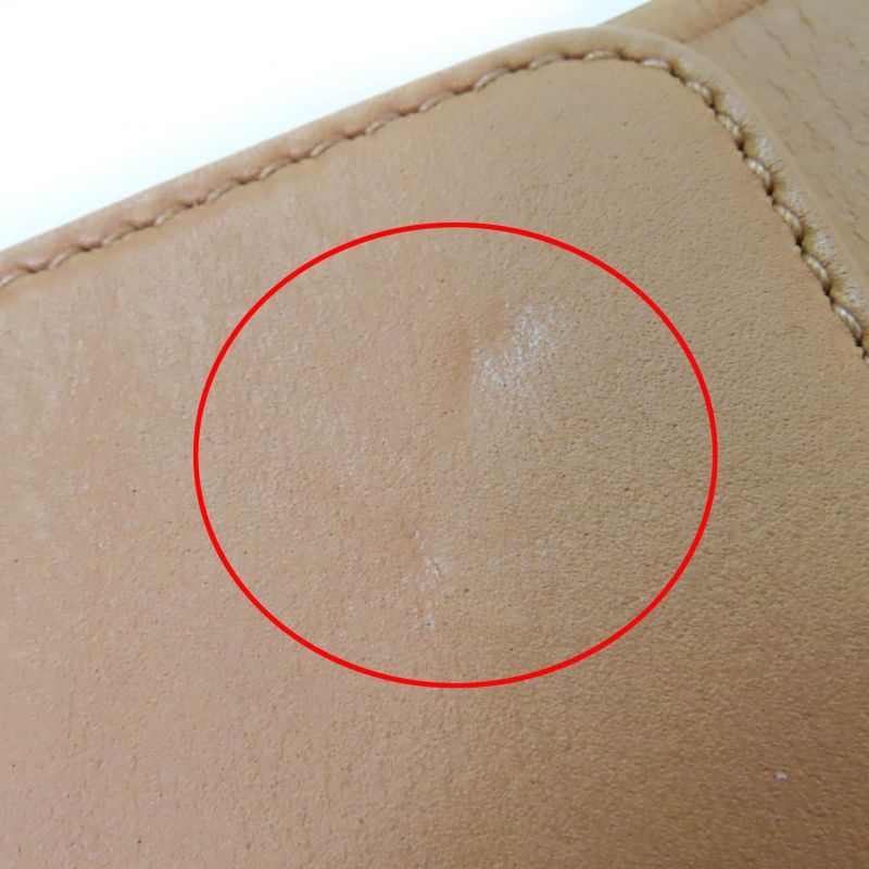 Christian DIOR B0098cm (38.58in)iv D-waist Maxi Leather Double Gold Buckle Belt