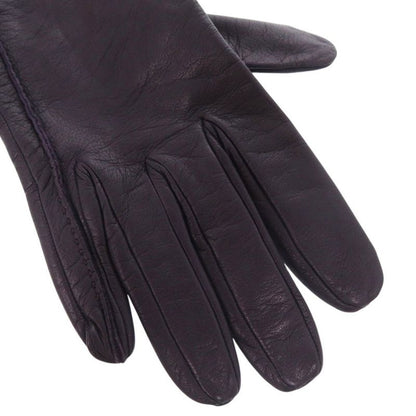 Hermes Hhardware Gloves Goth Leather Purple 0488 Hermes