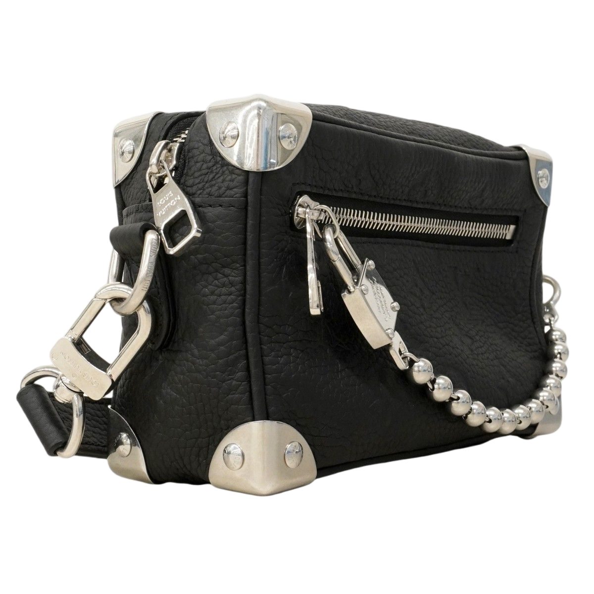 Louis Vuitton Shoulder Bag Taurillon Mini Soft Trunk Black — view 2