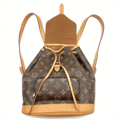 Louis Vuitton Montsourismm Backpack Monogram Canvas M51136 Brown Gold Hardware