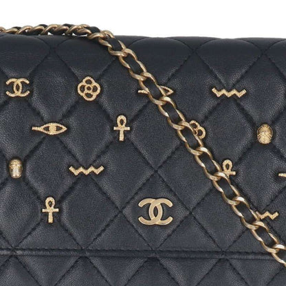 Chanel Egypt Limited Edition Lamb Skin Chain Wallet Women