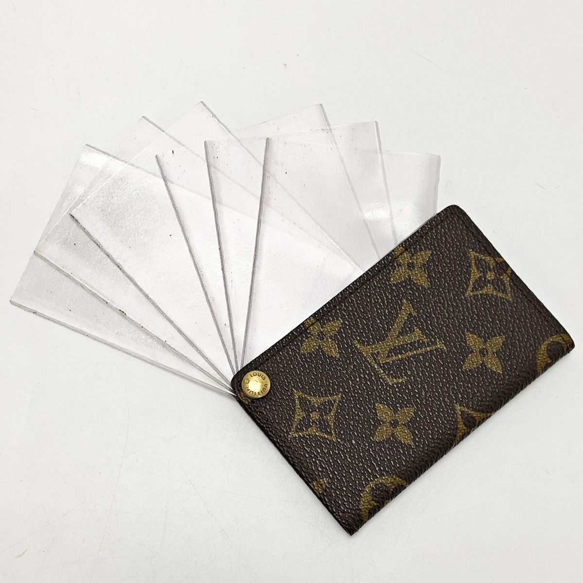 Louis Vuitton Monogram Porto Cult Credit Press Ion M60937 Brown Card Case