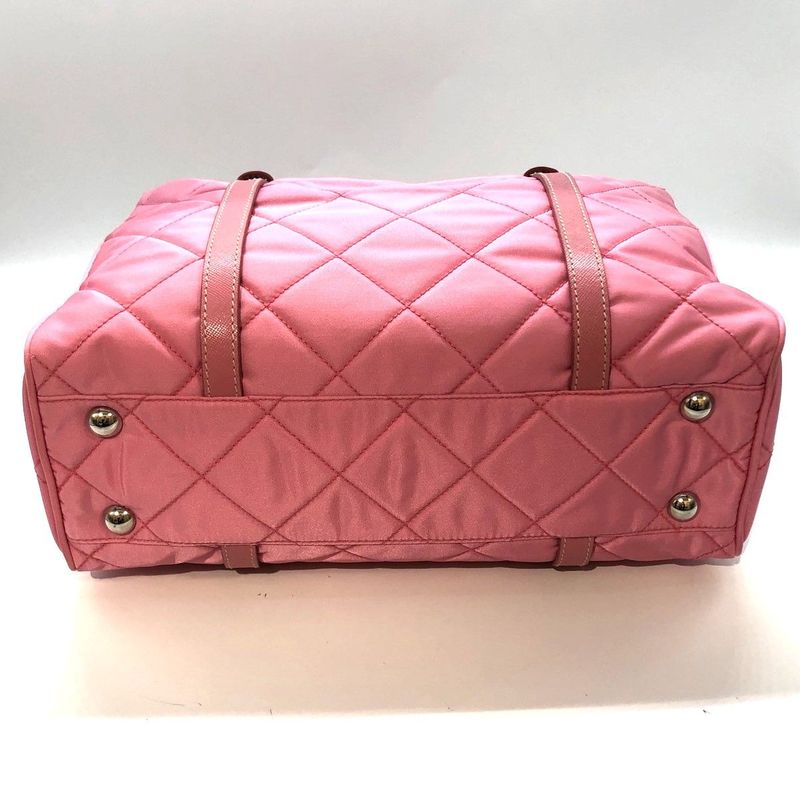 Prada Quilted 2way Mini Boston Bag Br2236 Triangle Logo Plate Triangle Logo
