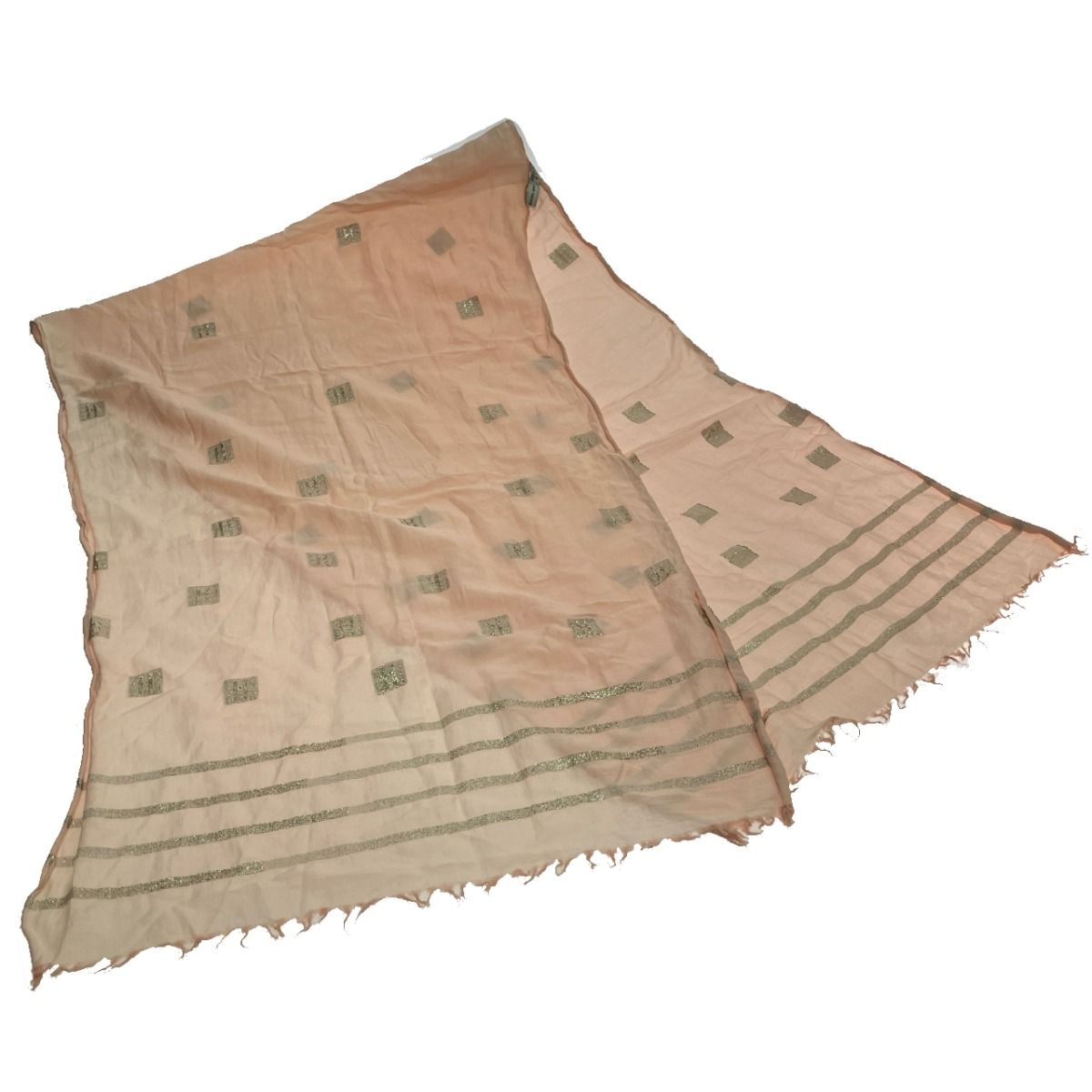 Hermes H Logo Shawl Large Lamé Light Pink