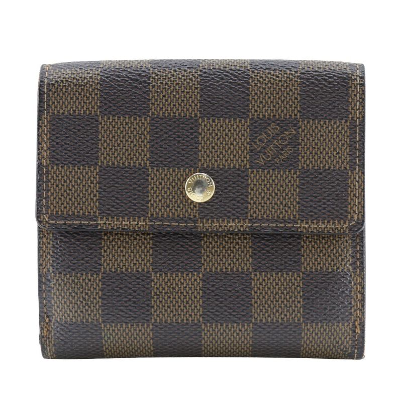 Louis Vuitton Portobier Carte Cles Di W Hook N61652 Damier Canvas Brown Sp0056