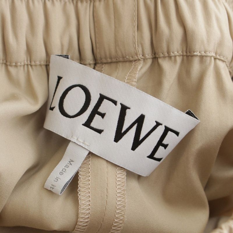 Loewe Anagram Cropped Trousers Pants Bottoms S359y04xe4 Beige M