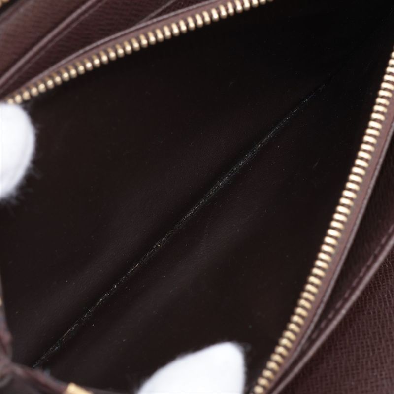 Louis Vuitton Damier Zippy Organizer Round Zip Wallet Long Wallet N60003 Brown