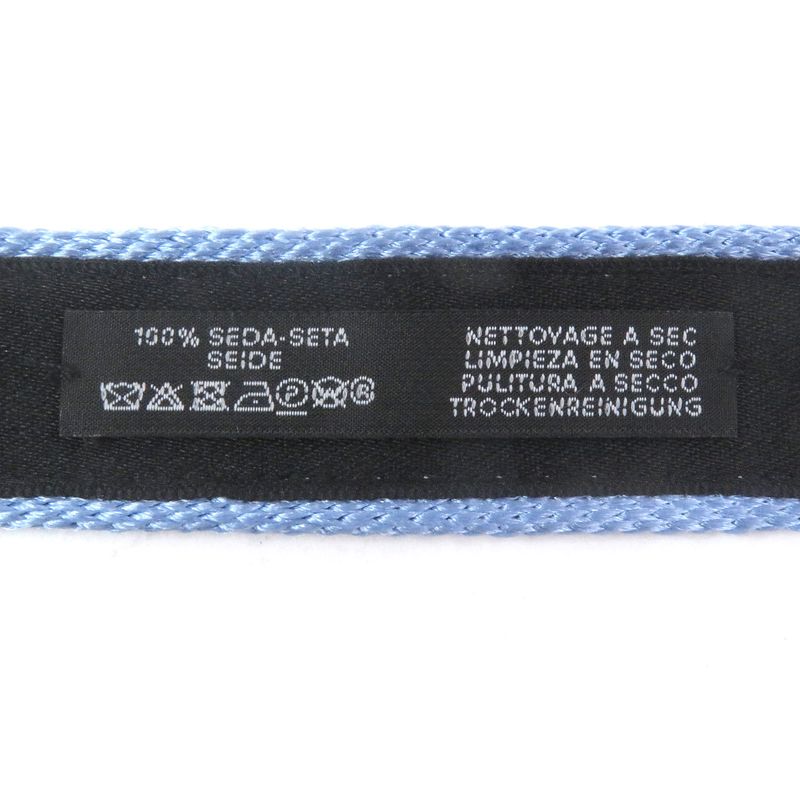 Hermes Tête À Tête Écestre Silk Horse Print Hose H Logo Knit Tie Light Blue