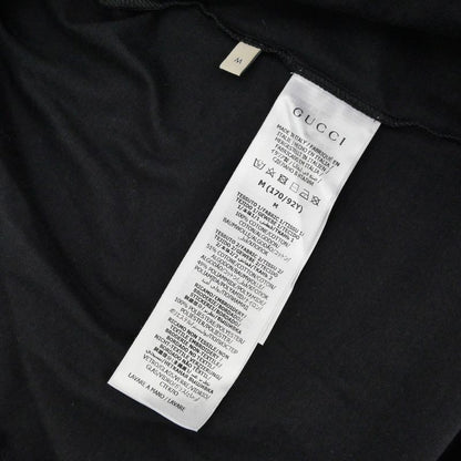 Gucci Layered Logo Long Sleeve T-shirt M Size Black Patch Sequin Long
