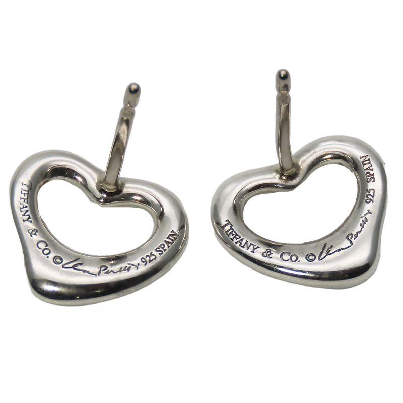 Tiffany & Co Earrings Open Heart 925 Silver Approx 2.1g Silver Elsa Peretti
