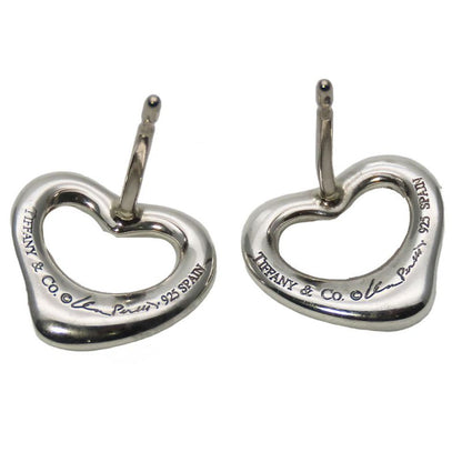 Tiffany & Co Earrings Open Heart 925 Silver Approx 2.1g Silver Elsa Peretti