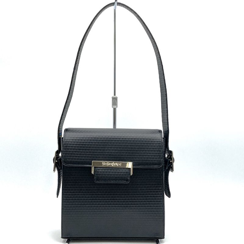 YVES Saint Laurent Yves Saint Laurent Shoulder Bag Handbag Black Leather Shape