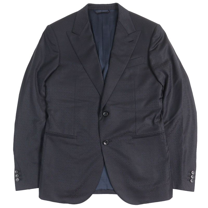 Louis Vuitton 2023 Hofj8w 100% Wool PONT NEUF FIT Allover Peaked Lapel Single