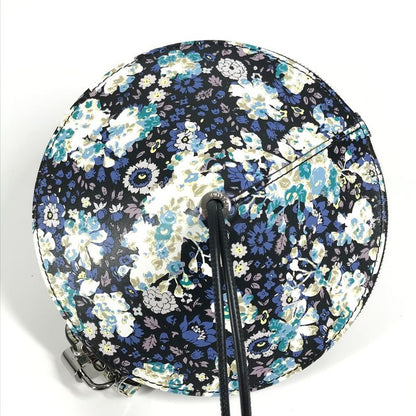 Louis Vuitton Floral Toupie Multicolor Flower Pouch Case Leather Black Blue