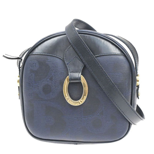 Christian DIOR Shoulder Bag Navy Leather 32ka674