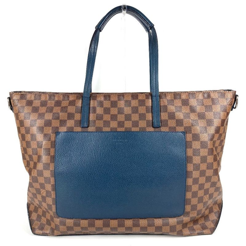 Louis Vuitton Shoulder Bag Cabas N41242 Damier Canvas Ebène Brown