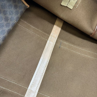 Celine M14 Boston Bag Macadam PVC Leather Brown Ladies Men