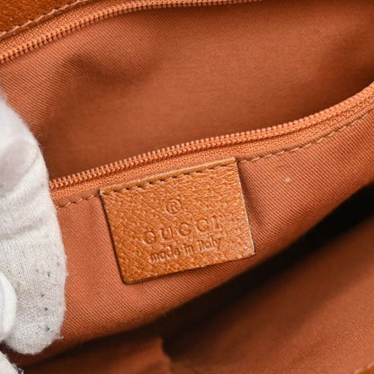 Gucci Shoulder Tote Bag Canvas Leather Brown 36ka917