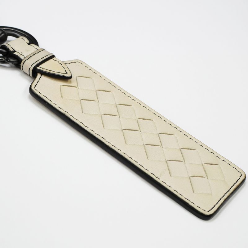 Bottega Veneta Key With Hook -ring Ivory- Leather Key Holder Accessories