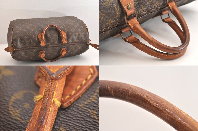 Louis Vuitton Monogram Speedy 40 Hand Boston Bag Old Shape LV 2951n