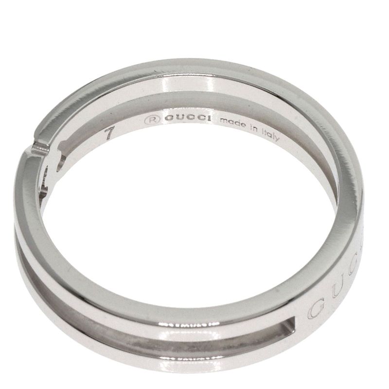 Gucci Infinity #7 Ring - 18K White Gold Ladies
