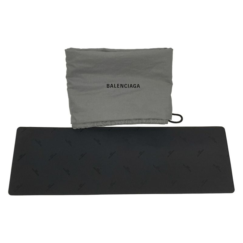 Balenciaga Tote Bag Shopper Garment Tote Bag 811607 Black Crinkled Lambskin