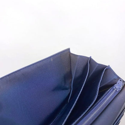 Prada Bifold Long Wallet Navy Blue Tessuto Wallet Nylon Preowned