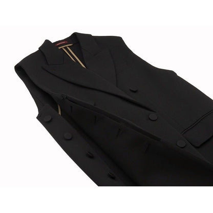 Gucci Wool Long Vest Long Gilet Outerwear Women's Double Breasted