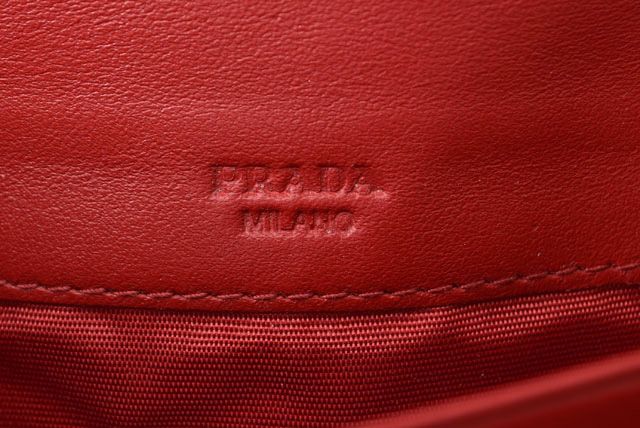 Prada Long Wallet With Pass Case 1m1132 Quilted Nylon