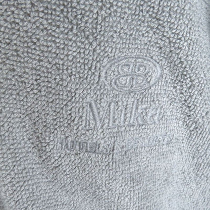 Balenciaga 100% Cotton BB Logo Embroidery Pile Gown Bathrobe Grey XL Size