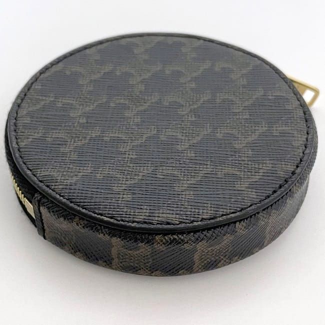 Celine Coin Case Black Triomphe 10d22bq3.38no Excellent Condition