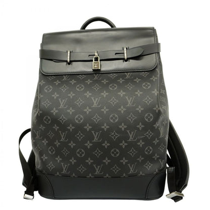 Louis Vuitton Monogram Eclipse Steamer Backpack M44052 Black Men's