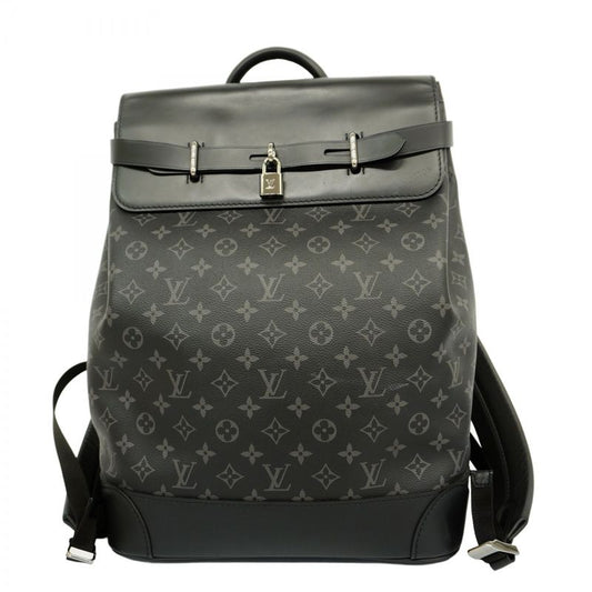 Louis Vuitton Monogram Eclipse Steamer Backpack M44052 Black Men's