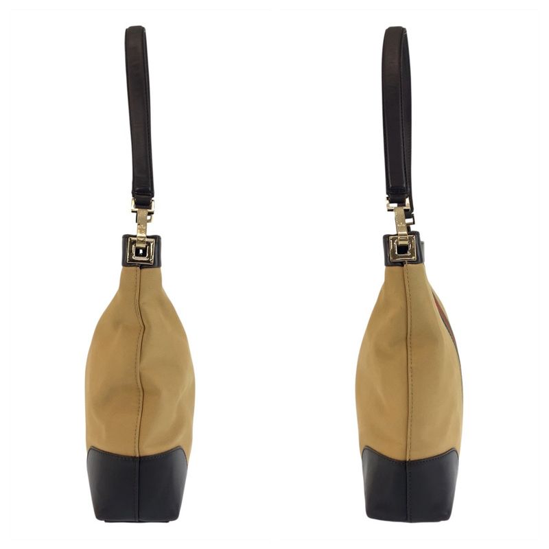 Gucci Sherry Line Beige Brown Gold Hardware Canvas/leather 001 4231 Shoulder