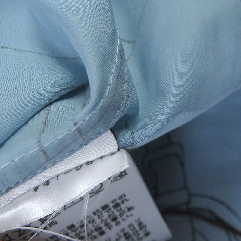 Hermes 24SS Selles En Fragments Finesse 100% Cotton Sellier Button Long Sleeve