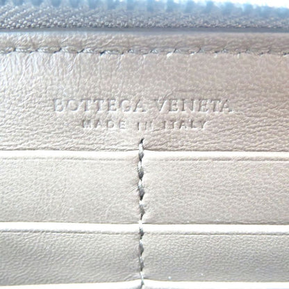 Bottega Veneta Intrecciato Leather Brown Round Zipper Long Wallet 1094 Bottega