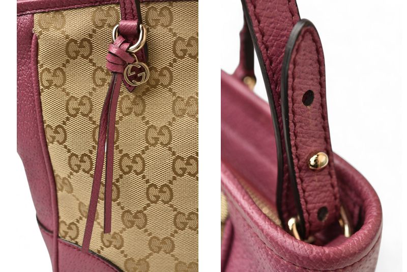 Gucci Handbag Shoulder Bag 2way Gucci GG Canvas Beige Pink 353121