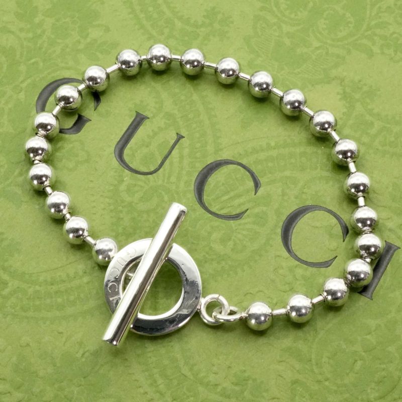 16cm (6.30in) Gucci Toggle Ball Chain Bracelet 25-672s