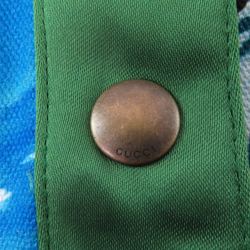 Gucci 693162 100% Cotton Los Angeles Palm Tree Print Skirt Multicolor M Made In